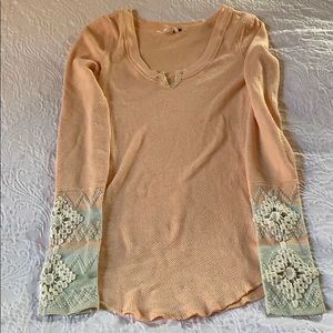 Free People long sleeve with beautiful details